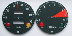 Honda 750 speedometer gauge face K1 1971